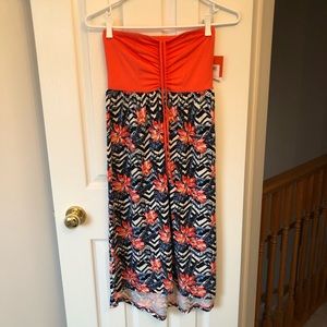 NWT Ripzone Strapless Summer Dress